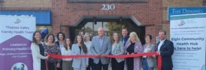 Elgin Community Health Hub photo of ribbon cutting